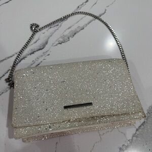 Aldo Glittery Cream Clutch